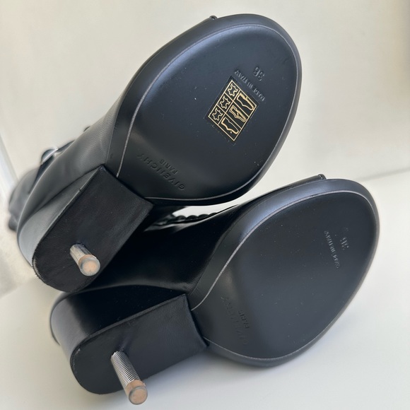 GIVENCHY Narlia Over The Knee Boots Runway Lace Front Open Toe sz 36 NEW w/box - Picture 8 of 16